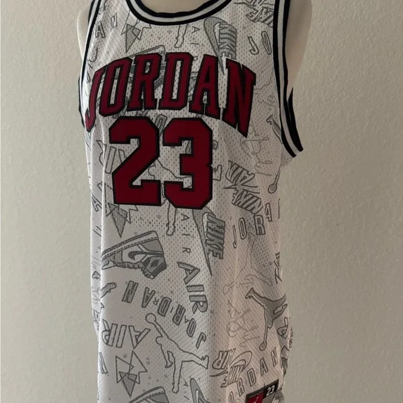 Nike Jordan Big Boys 23 All Over Print Basketball Jersey Size XL13-15 Yrs NWT
